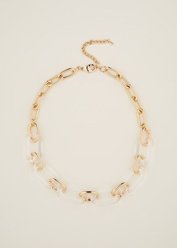 Phase Eight Resin Link Chain Jewellery Gold Canada | SGFZPE-981